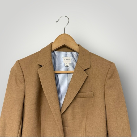 J.Crew Original Schoolboy Bazer in Camel Sz 2 - Picture 6 of 14